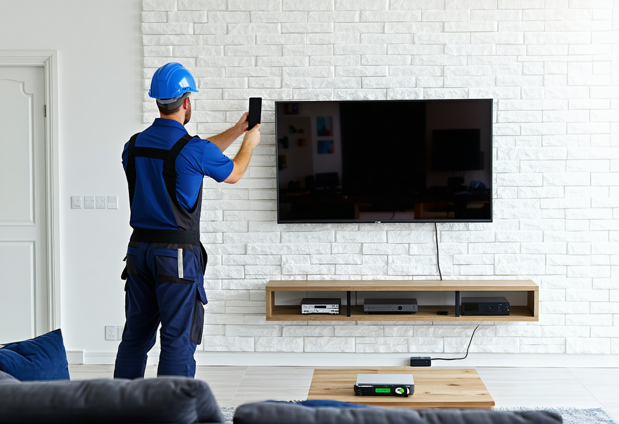 Professional TV wall mounting installation in Cape Town living room